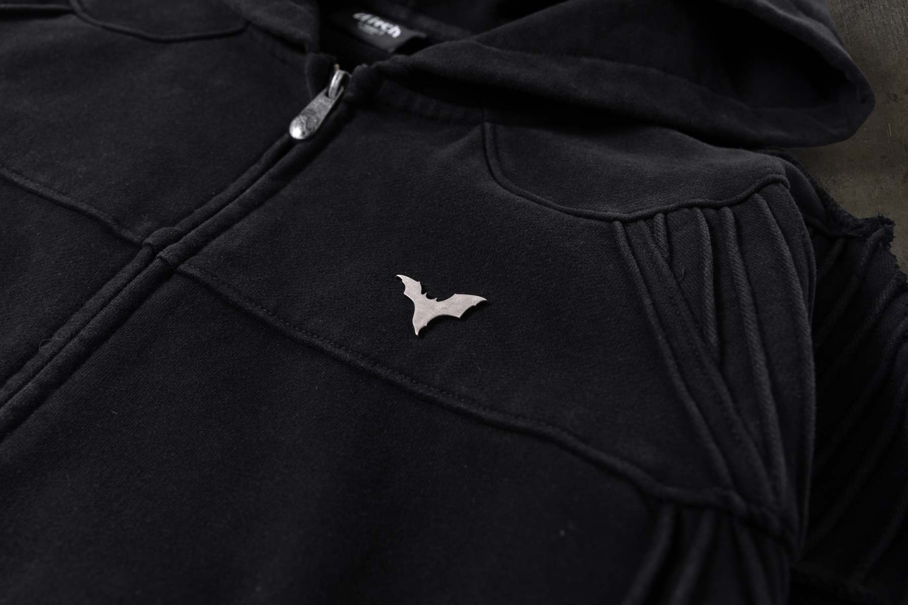 BIKER HOODIE (COAL)-IYAMIUIO