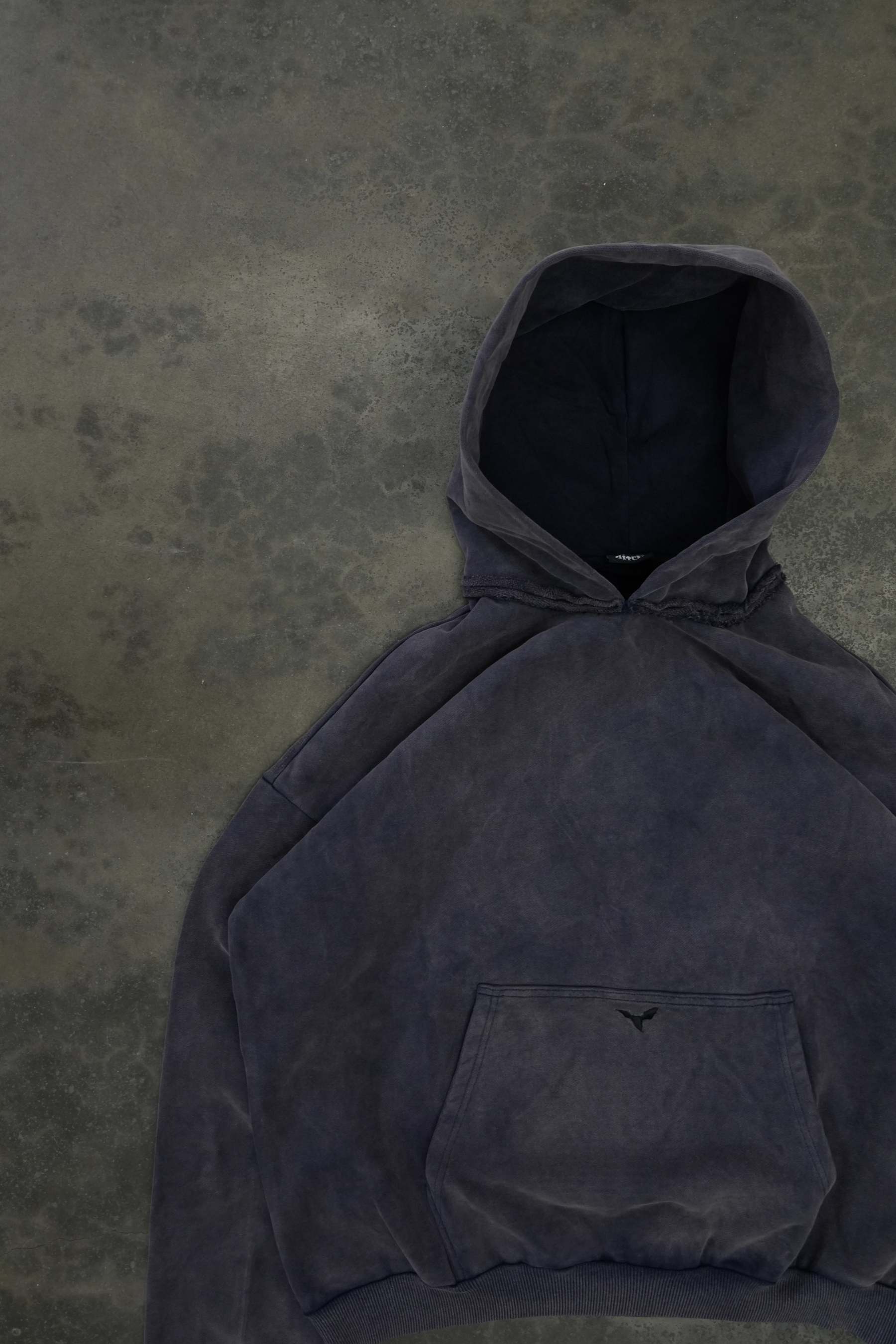 BLANK PULLOVER (OVERWASHED NAVY)-IYAMIUIO