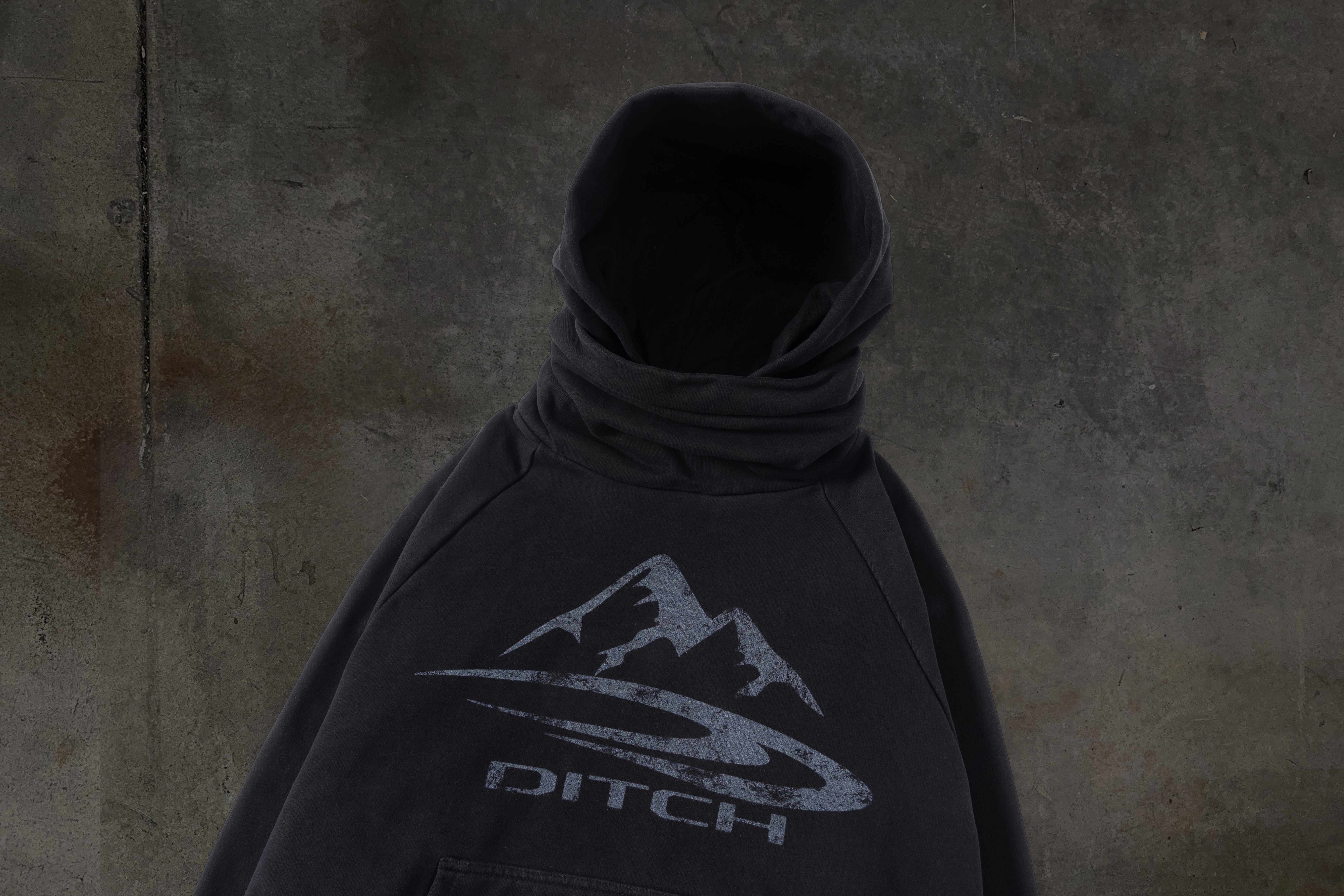 SUMMIT MASKED HOODIE (COAL)-IYAMIUIO