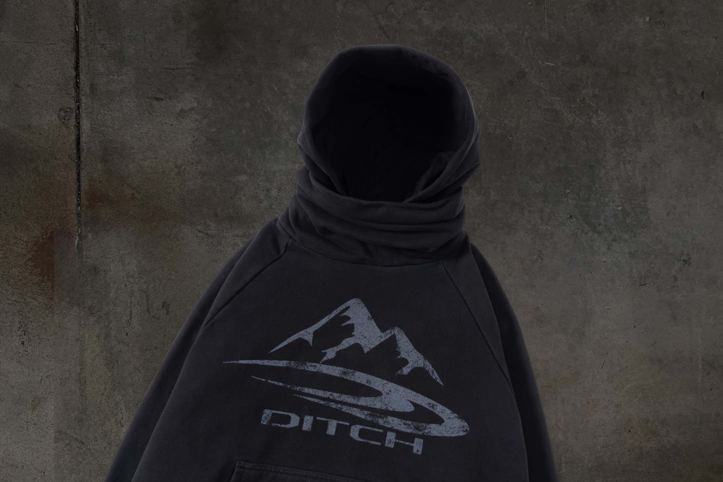 SUMMIT MASKED HOODIE (COAL)-IYAMIUIO