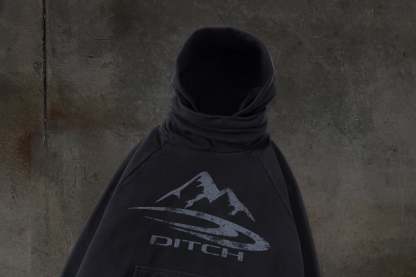 SUMMIT MASKED HOODIE (COAL)-IYAMIUIO