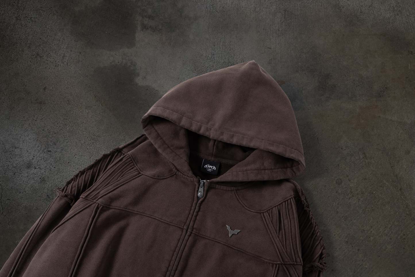 BIKER HOODIE (MOCHA)-IYAMIUIO