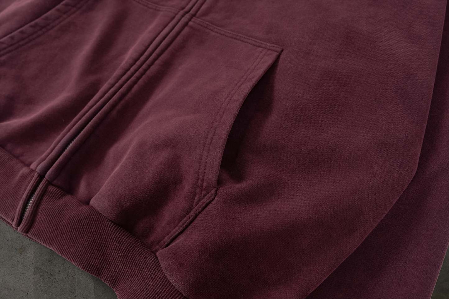 ATHLETIC ZIPUP (CRIMSON)-IYAMIUIO