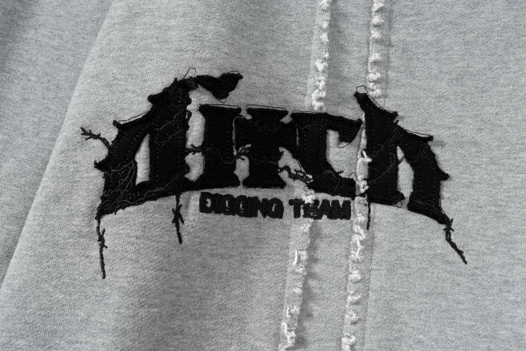 PATCHED SWEATS (HEATHER GREY)-IYAMIUIO