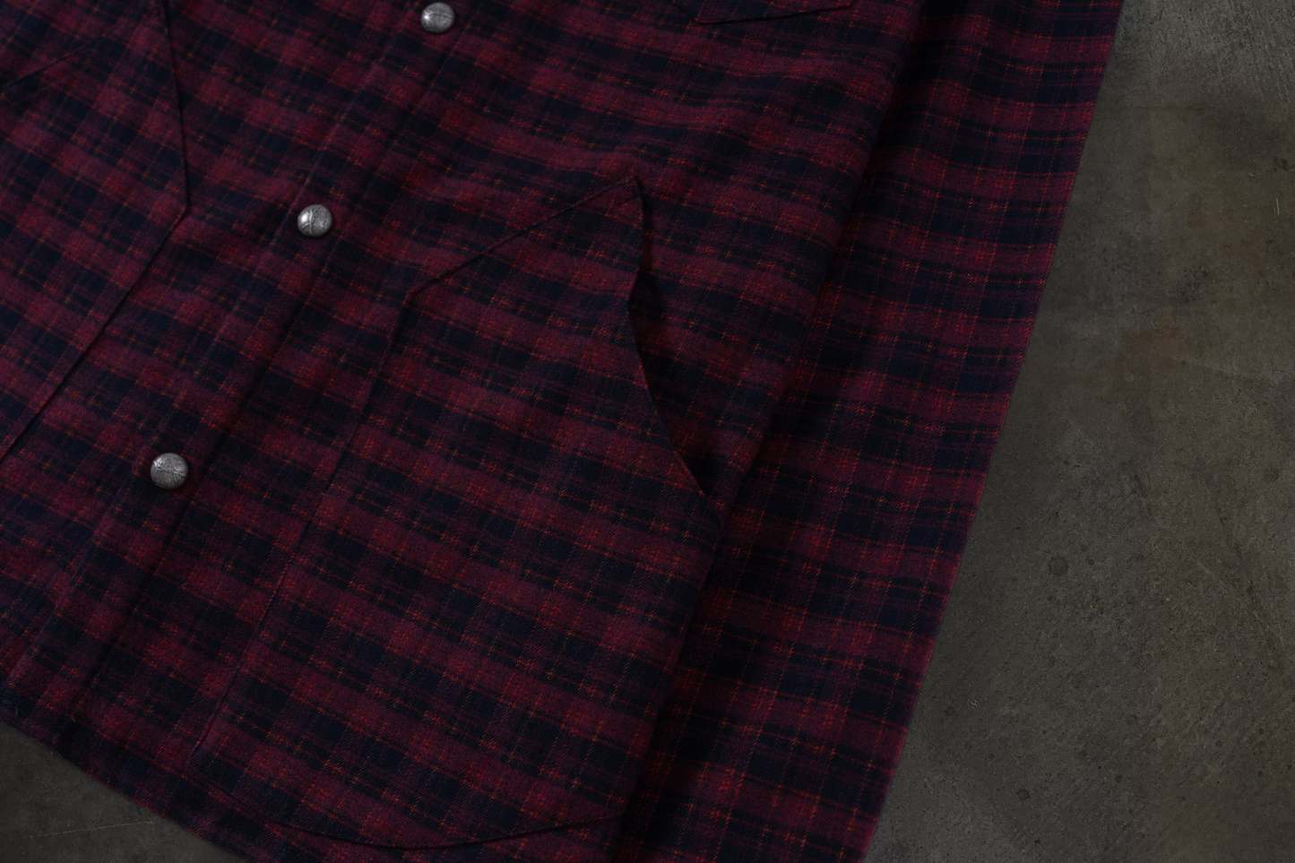 LEATHER FLANNEL (CRIMSON)-IYAMIUIO