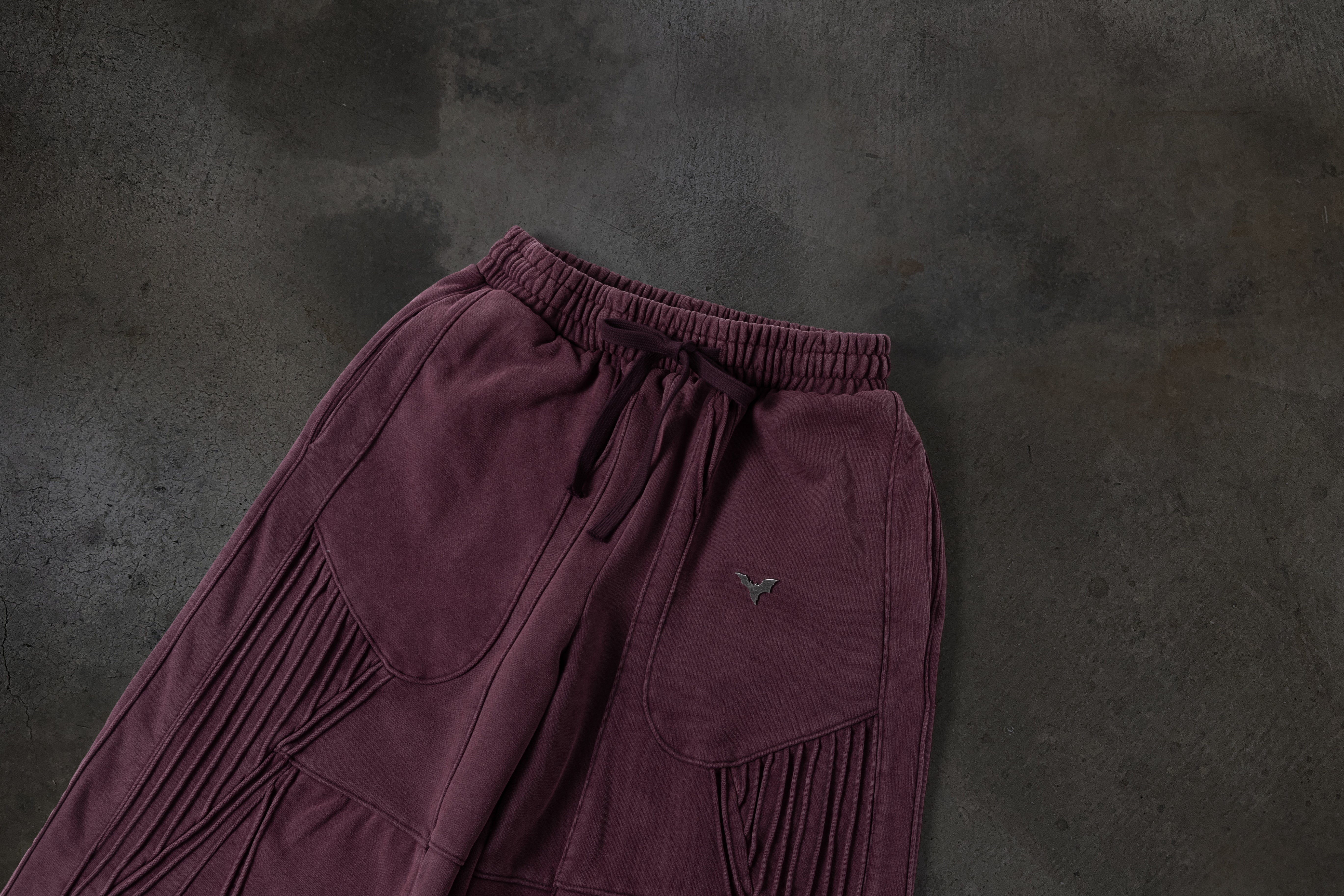 BIKER SWEATS (CRIMSON)-IYAMIUIO