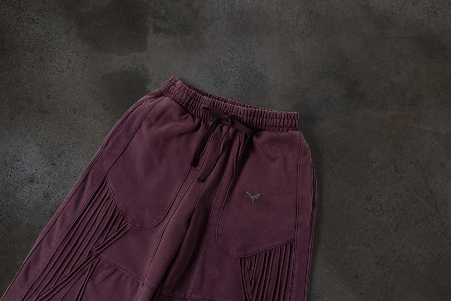 BIKER SWEATS (CRIMSON)-IYAMIUIO