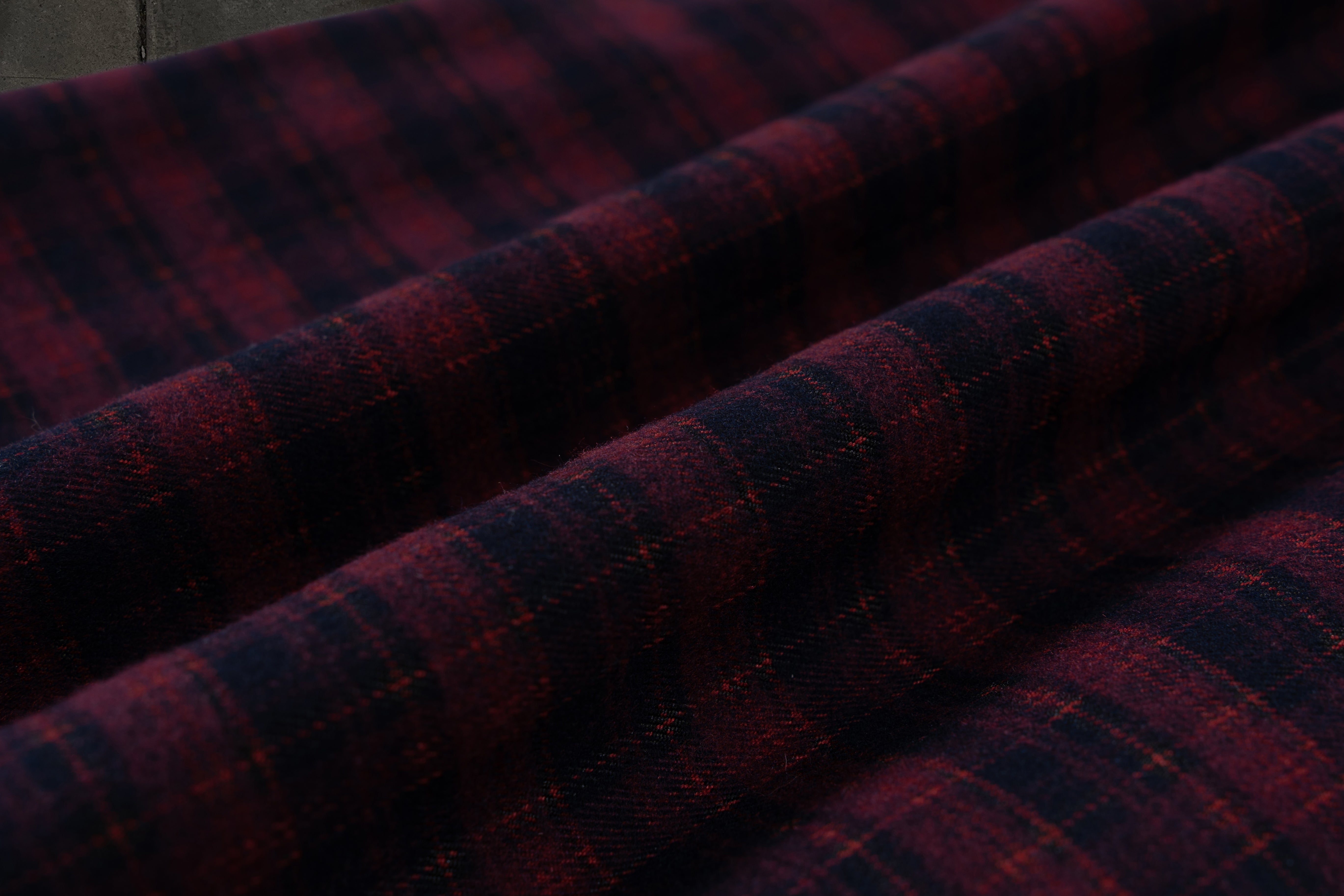 LEATHER FLANNEL (CRIMSON)-IYAMIUIO
