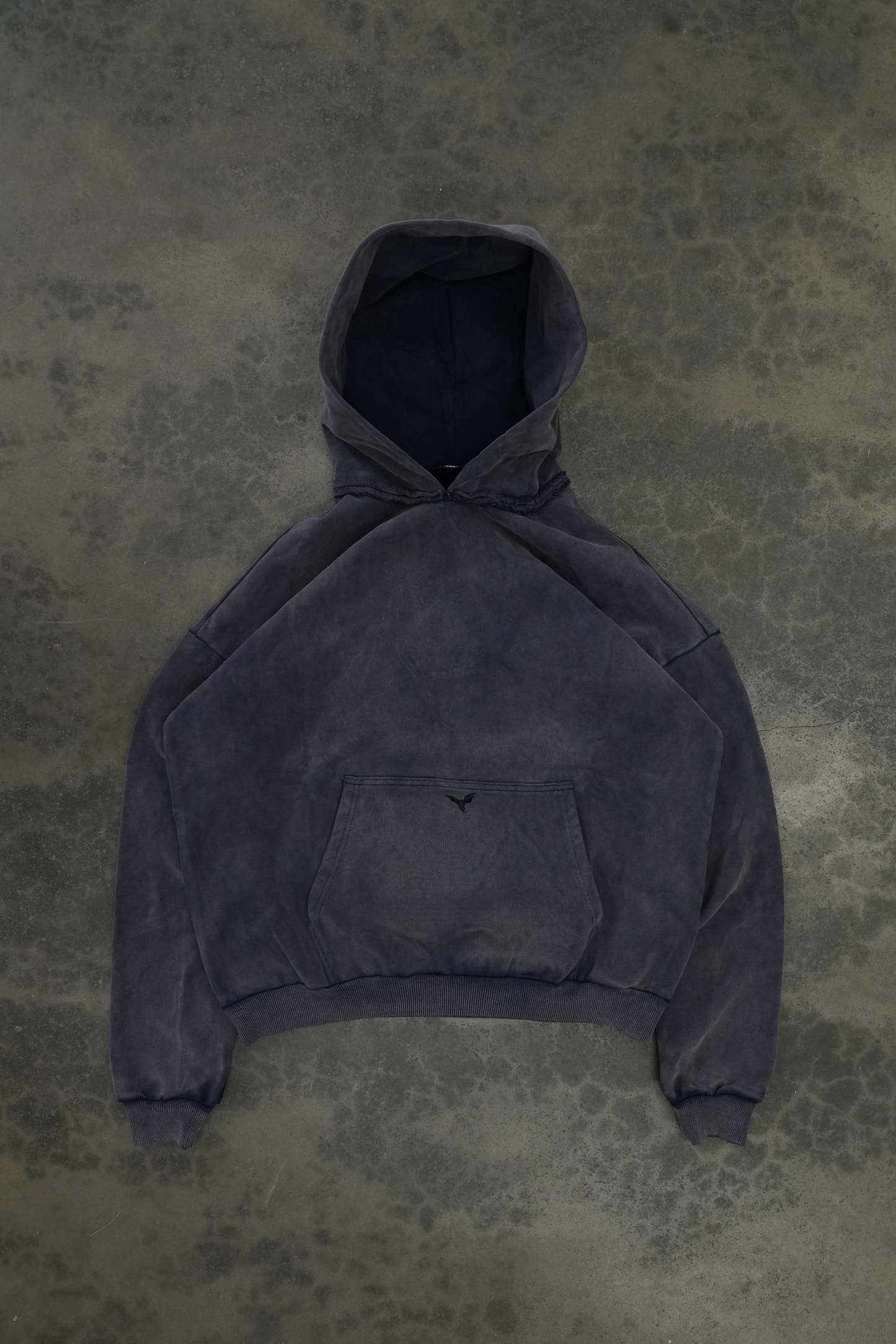 BLANK PULLOVER (OVERWASHED NAVY)-IYAMIUIO