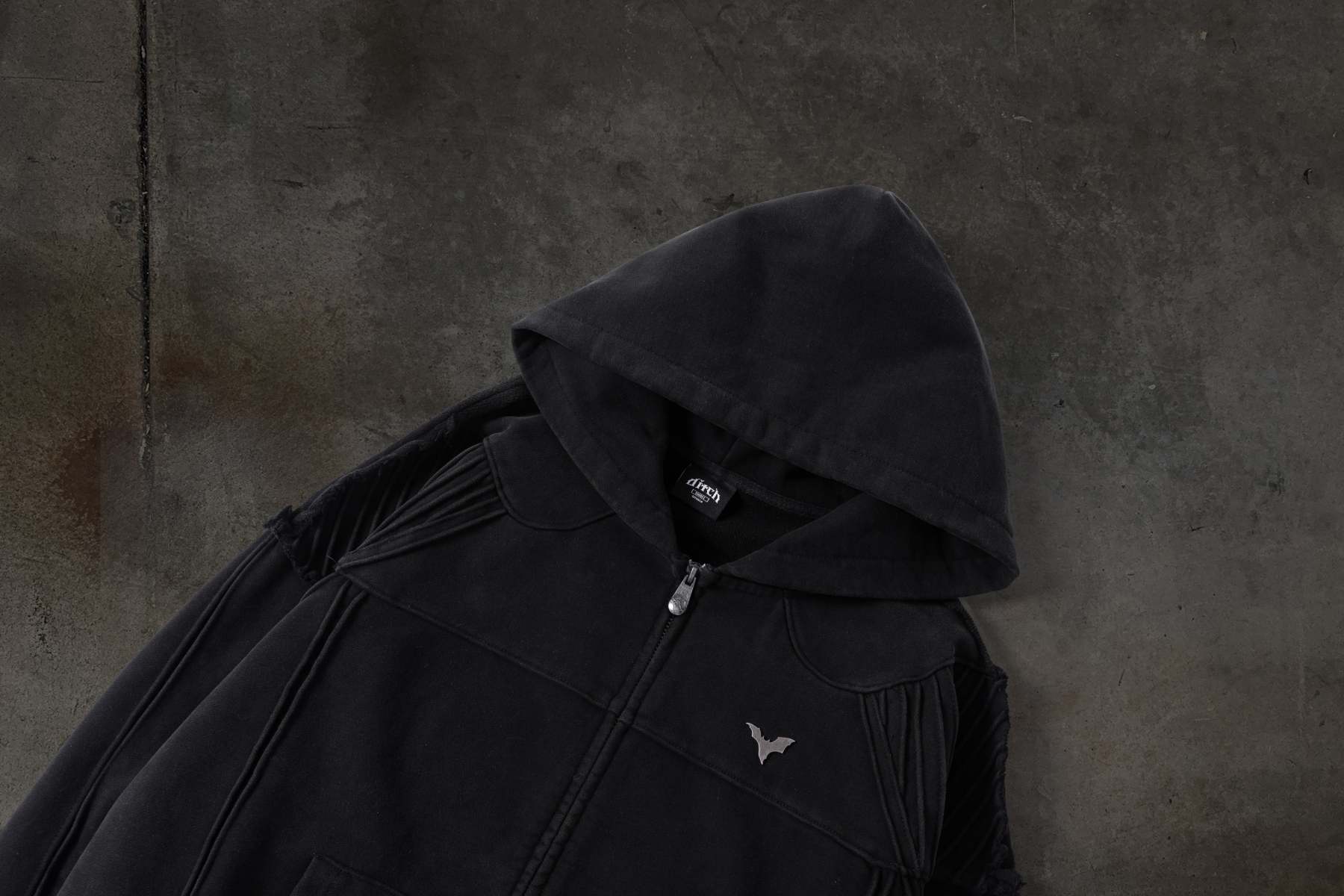 BIKER HOODIE (COAL)-IYAMIUIO