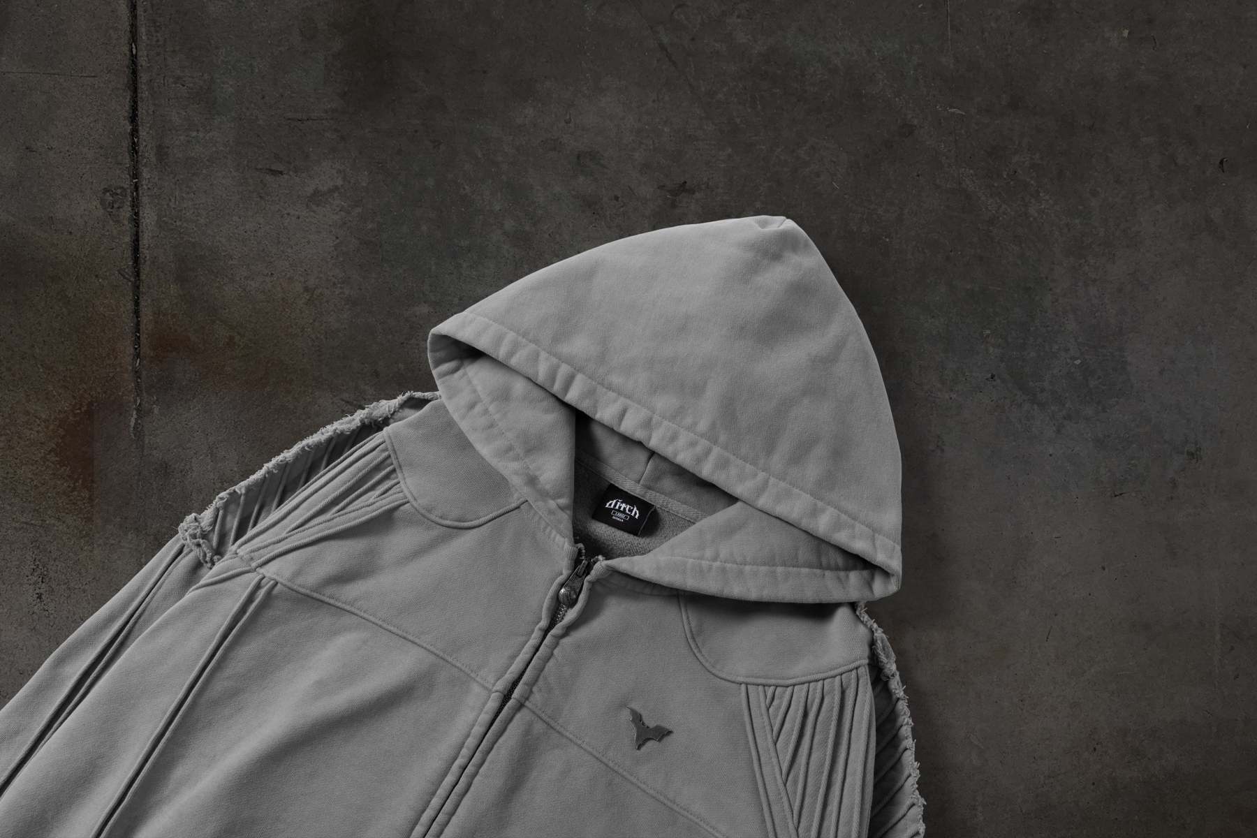 BIKER HOODIE (SAND)-IYAMIUIO