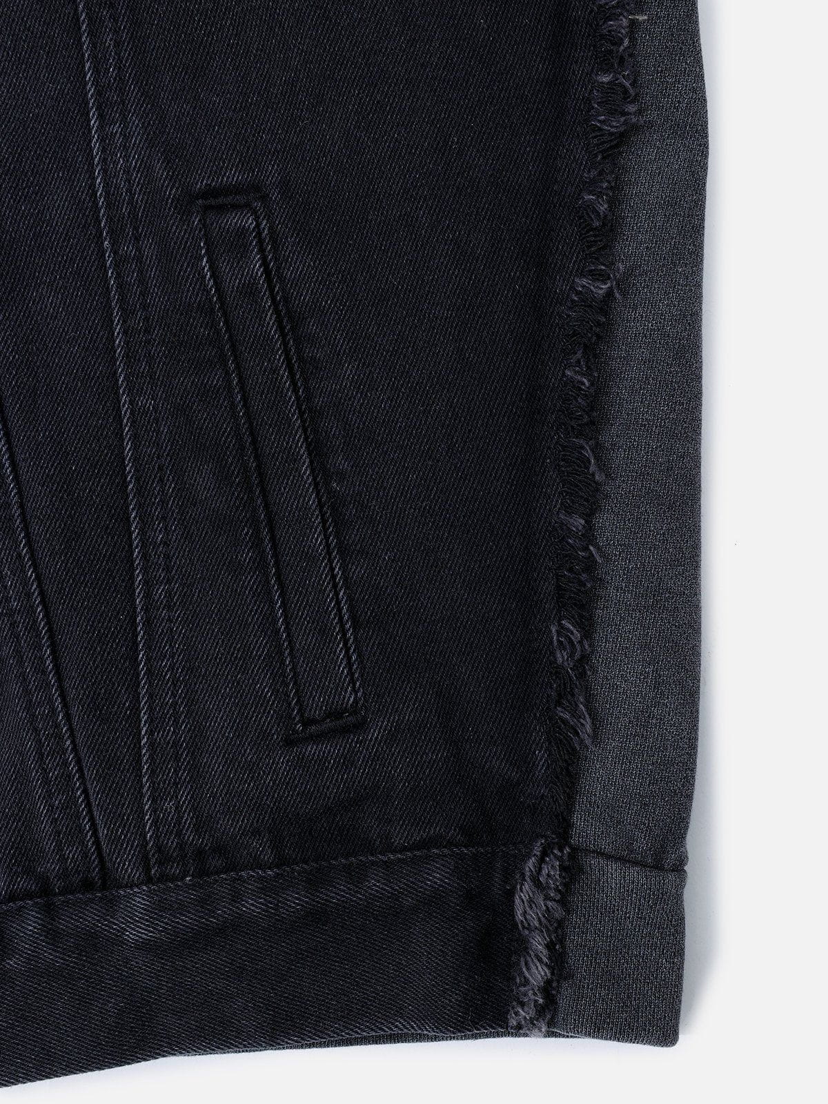 Aelfric Eden Washed Hooded Denim Jacket-IYAMIUIO