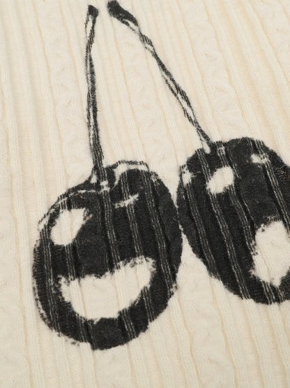 Aelfric Eden Cherry Graphic Sweater-IYAMIUIO