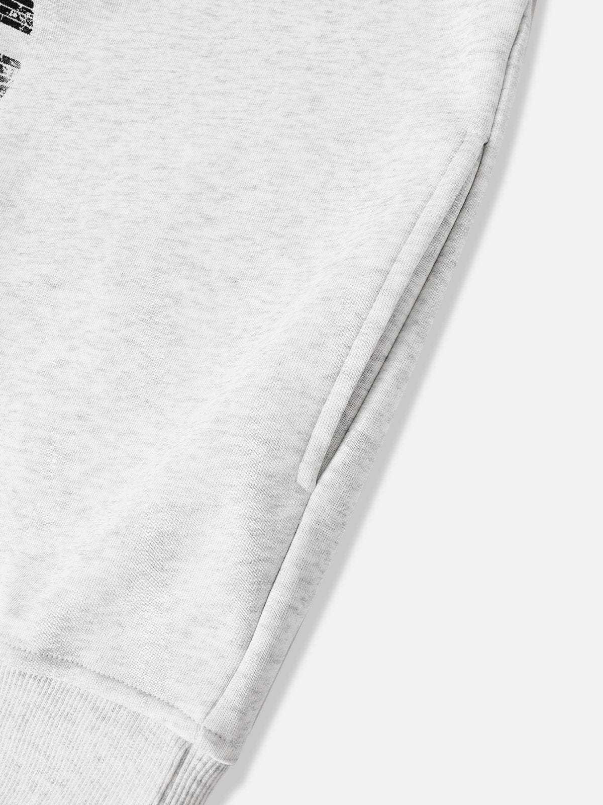 Aelfric Eden Broken Number Print Hoodie-IYAMIUIO