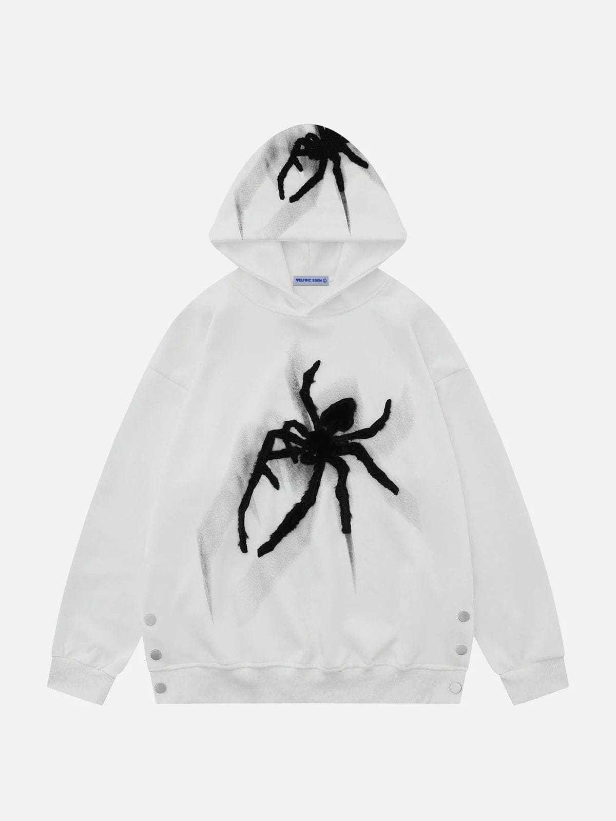 Aelfric Eden Spider Towel Embroidery Hoodie-IYAMIUIO