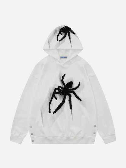 Aelfric Eden Spider Towel Embroidery Hoodie-IYAMIUIO