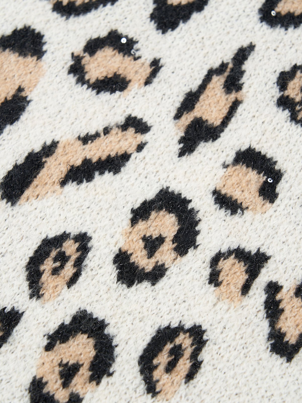 Aelfric Eden Apricot Leopard Print Sweater-IYAMIUIO