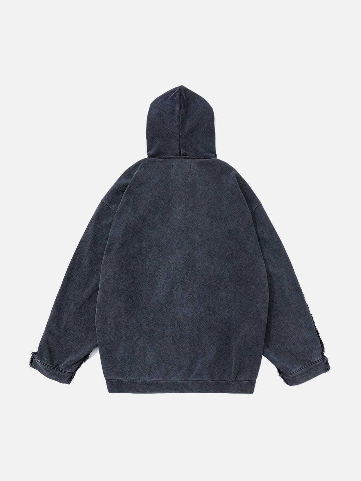 Aelfric Eden Washed Hooded Denim Jacket-IYAMIUIO