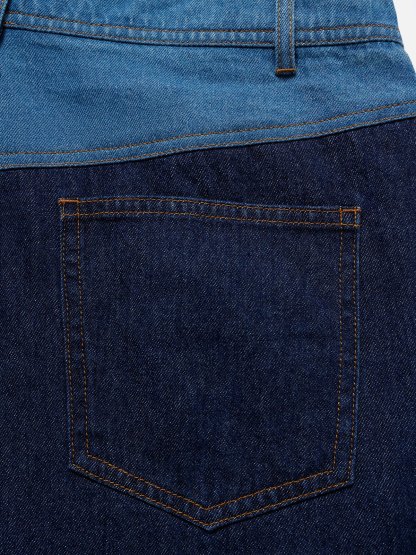 Aelfric Eden Color Blocking Patchwork Loose Jeans-IYAMIUIO