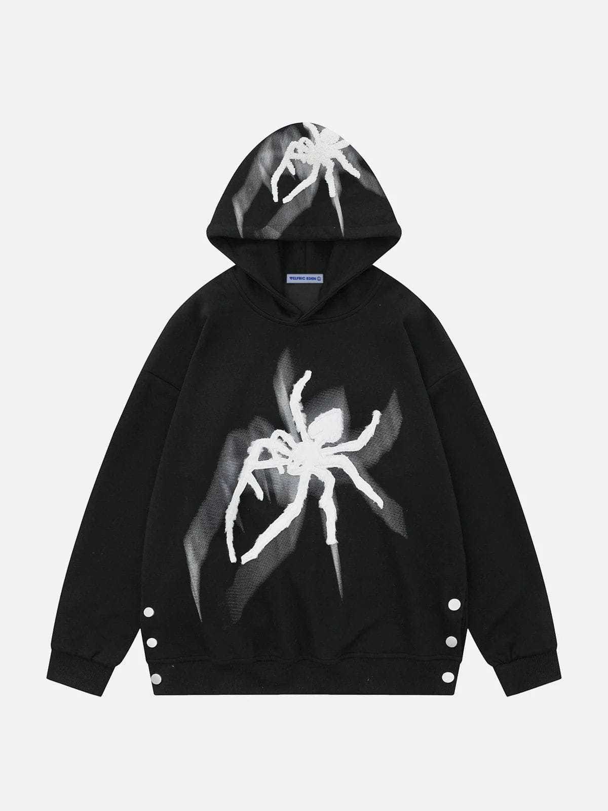 Aelfric Eden Spider Towel Embroidery Hoodie-IYAMIUIO