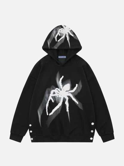 Aelfric Eden Spider Towel Embroidery Hoodie-IYAMIUIO