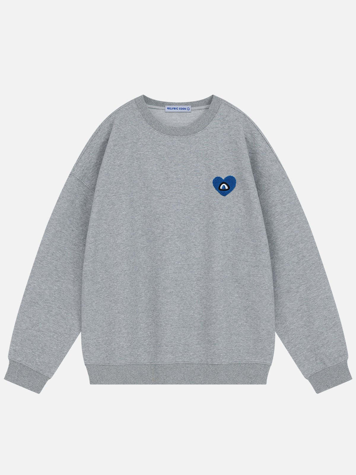 Aelfric Eden Basic Embroidery Heartie Sweatshirt-IYAMIUIO