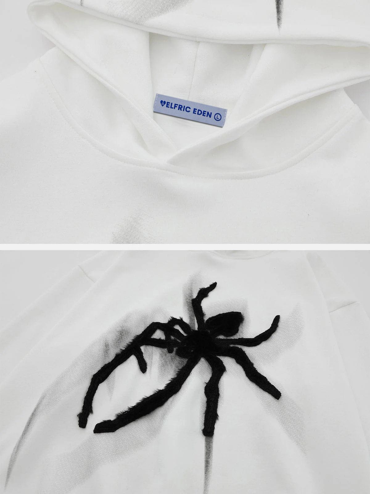 Aelfric Eden Spider Towel Embroidery Hoodie-IYAMIUIO