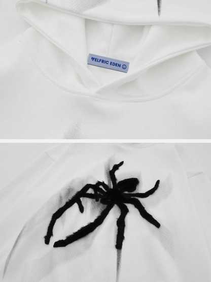 Aelfric Eden Spider Towel Embroidery Hoodie-IYAMIUIO