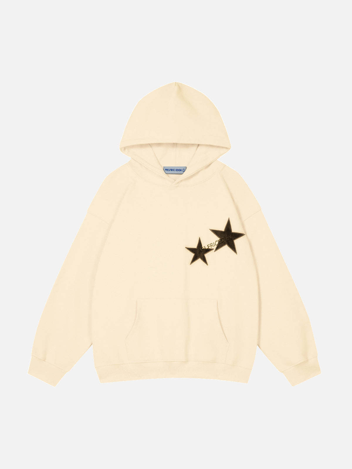 Aelfric Eden Star Print Color Contrast Hoodie-IYAMIUIO