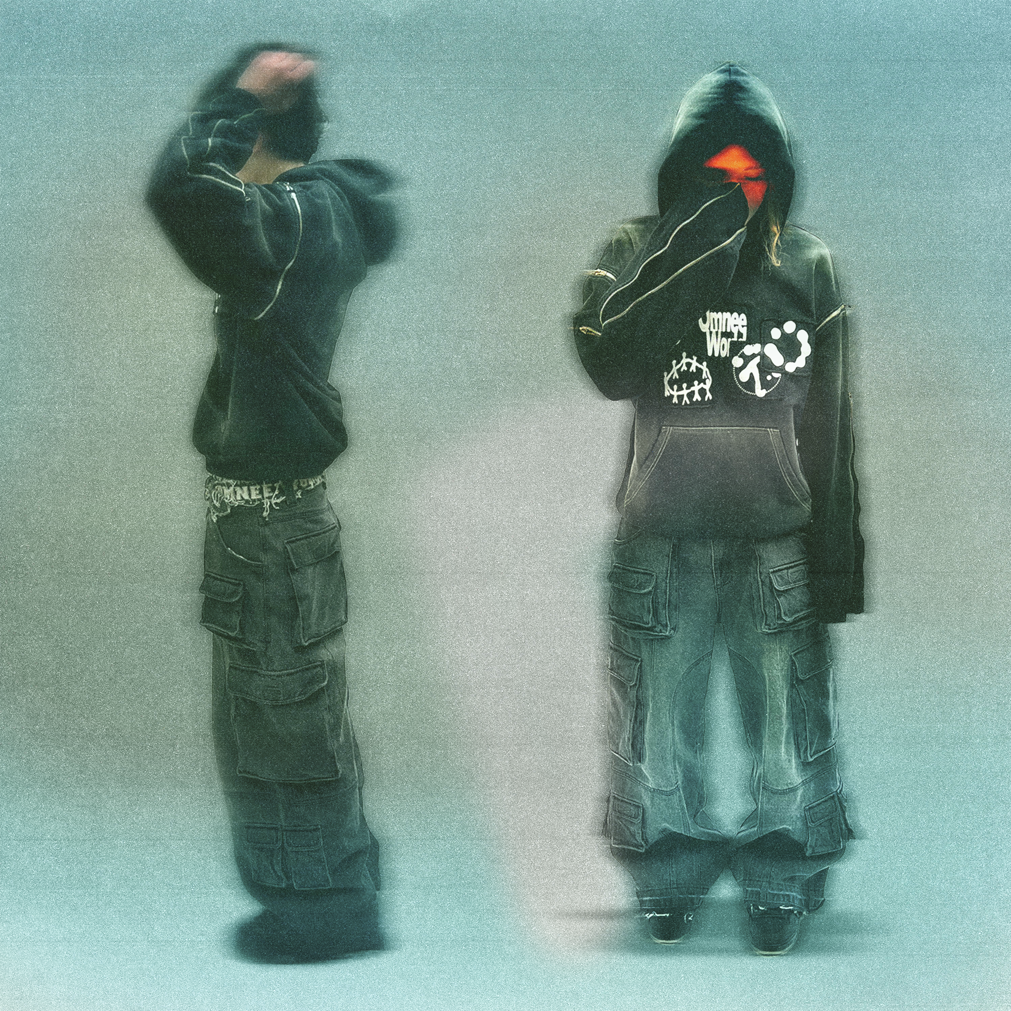 heavy denim cargos-IYAMIUIO