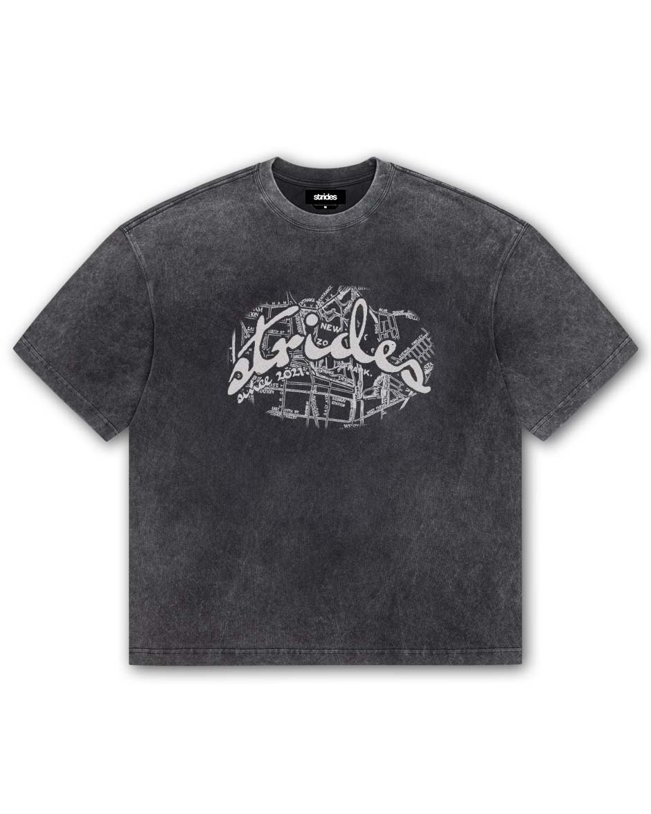Metro Tee Washed Black-IYAMIUIO