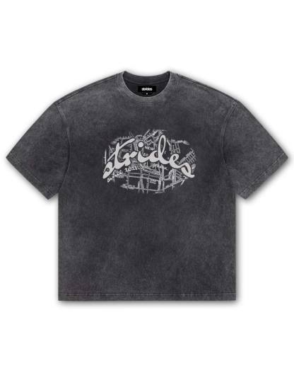 Metro Tee Washed Black-IYAMIUIO