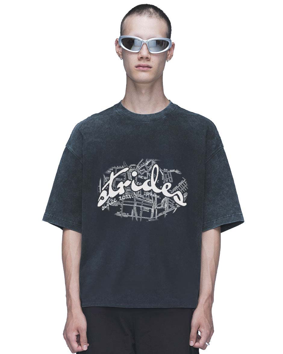 Metro Tee Washed Black-IYAMIUIO