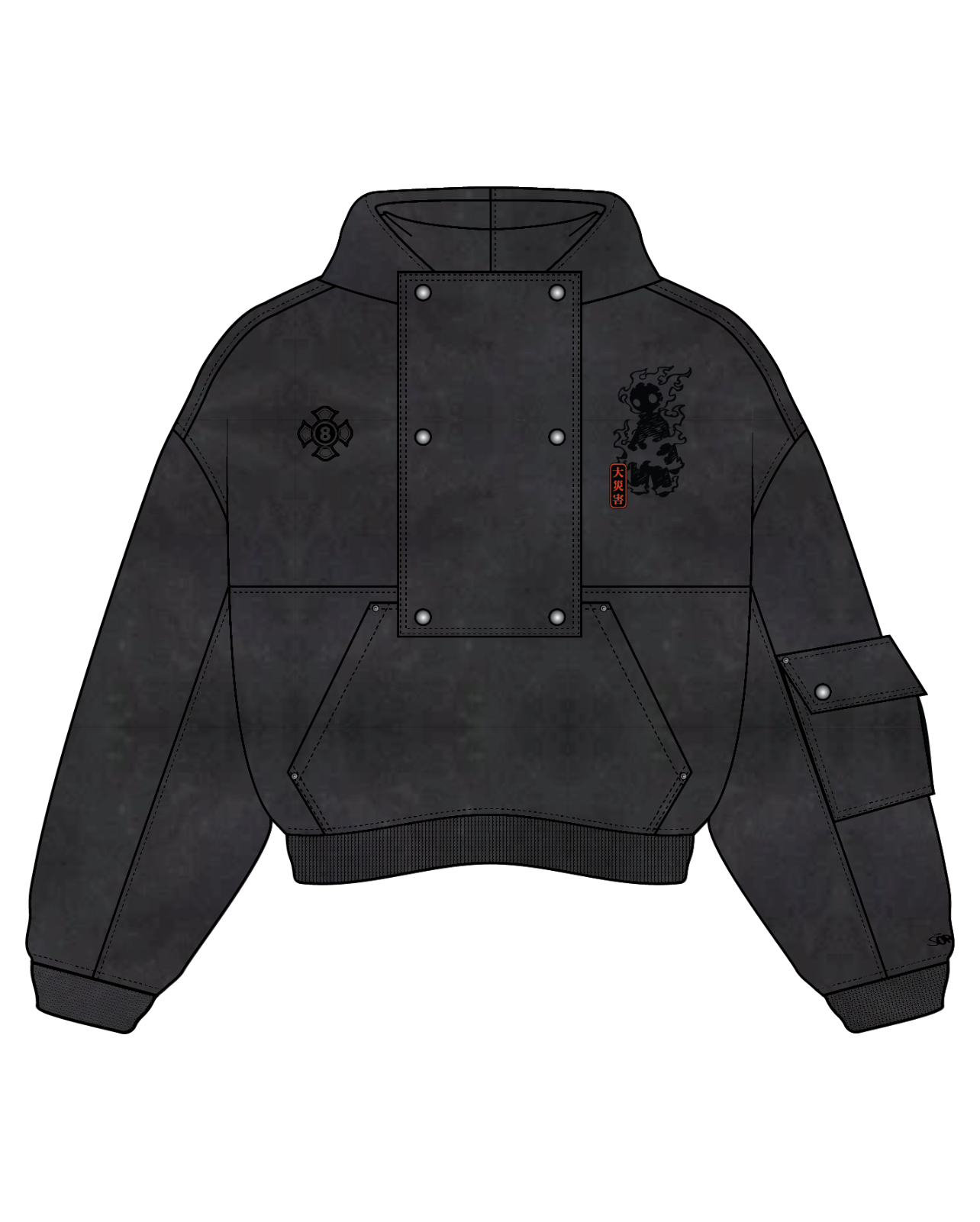 "Flame" Hoodie-IYAMIUIO