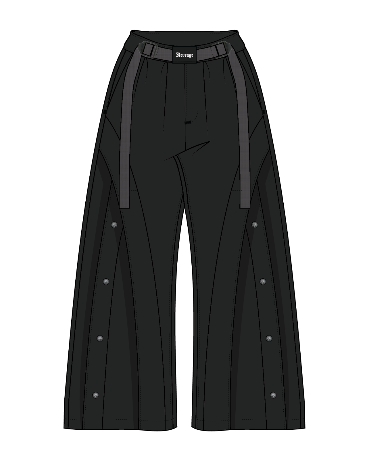 "REISHI" Wide Pants-IYAMIUIO