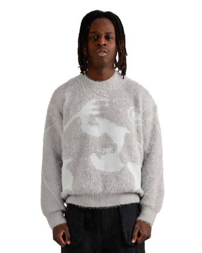 Fusion Mohair Sweater Grey-IYAMIUIO