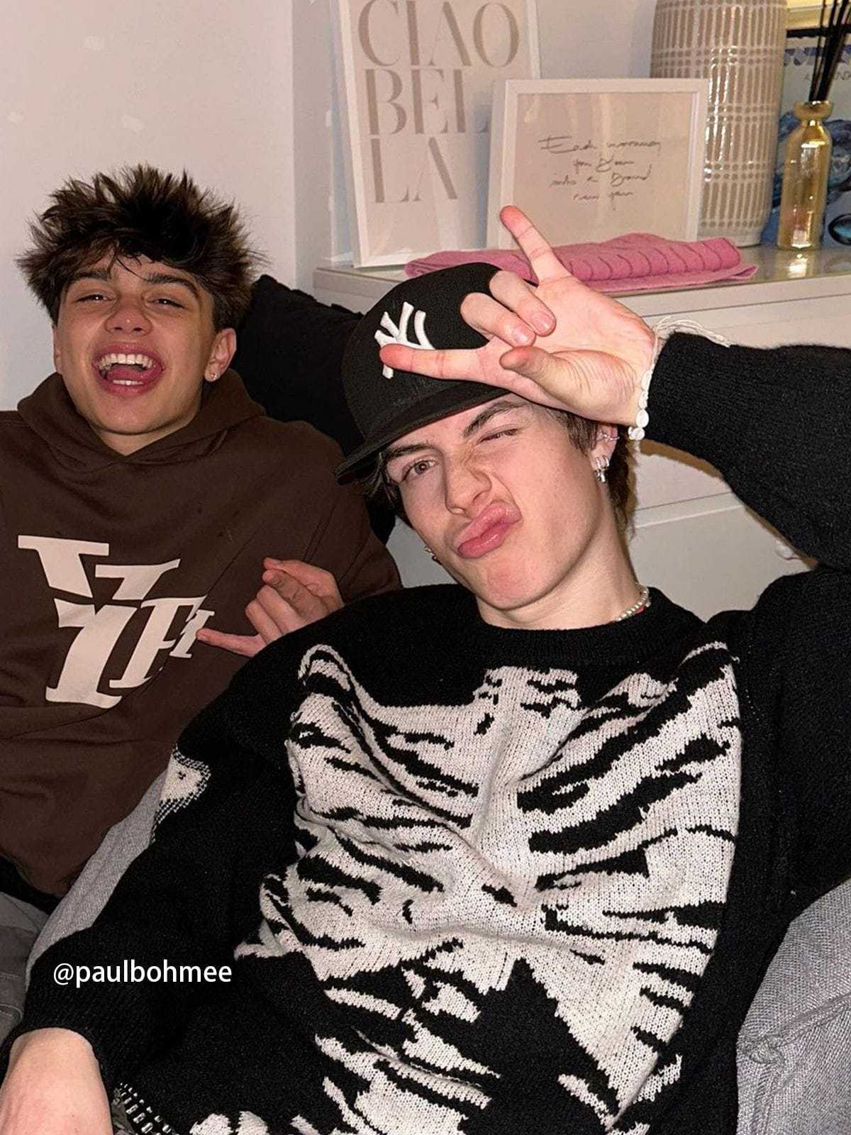 Aelfric Eden Skeleton Pattern Knit Sweater-IYAMIUIO