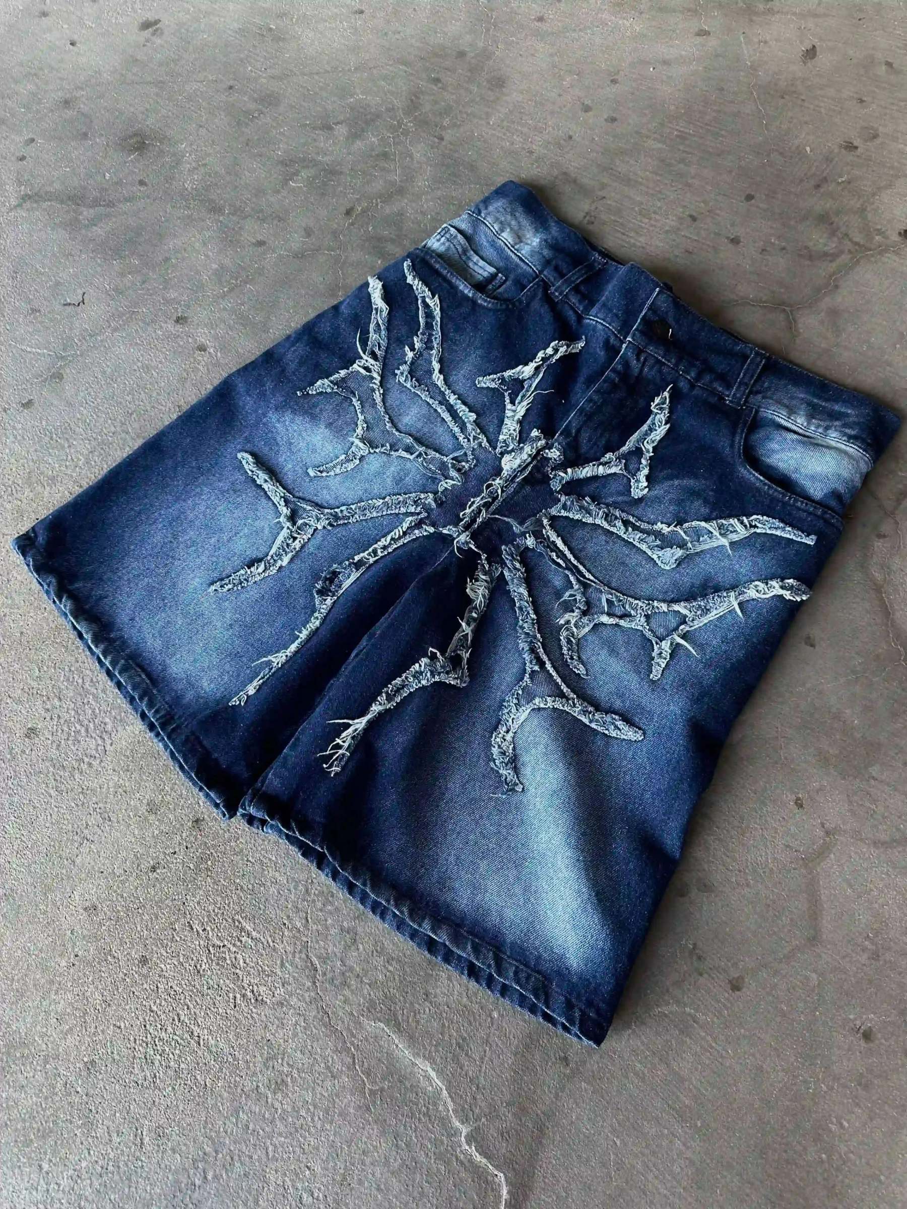 "Phantom Troupe" Jorts (Blue)-IYAMIUIO