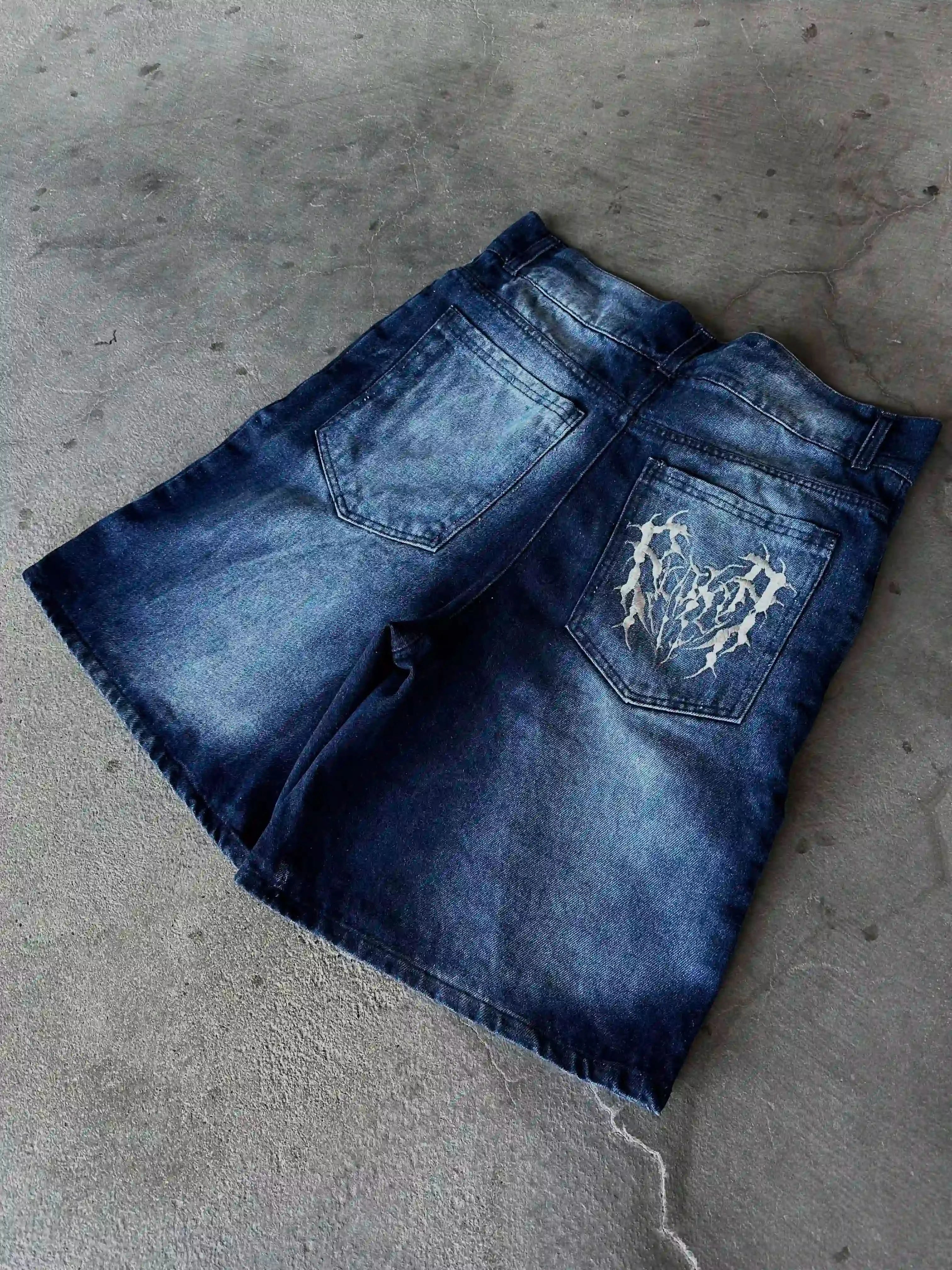 "Phantom Troupe" Jorts (Blue)-IYAMIUIO