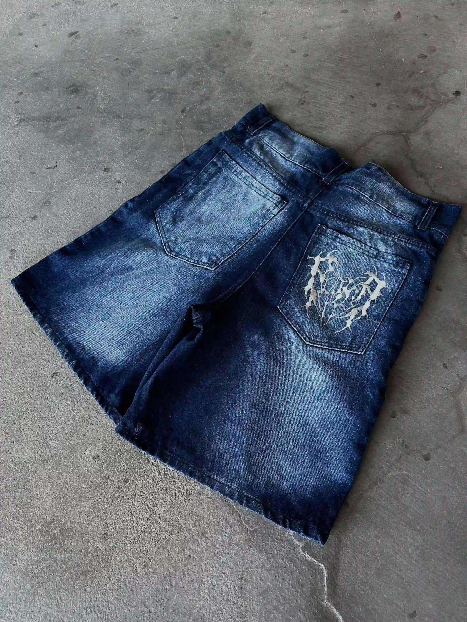 "Phantom Troupe" Jorts (Blue)-IYAMIUIO