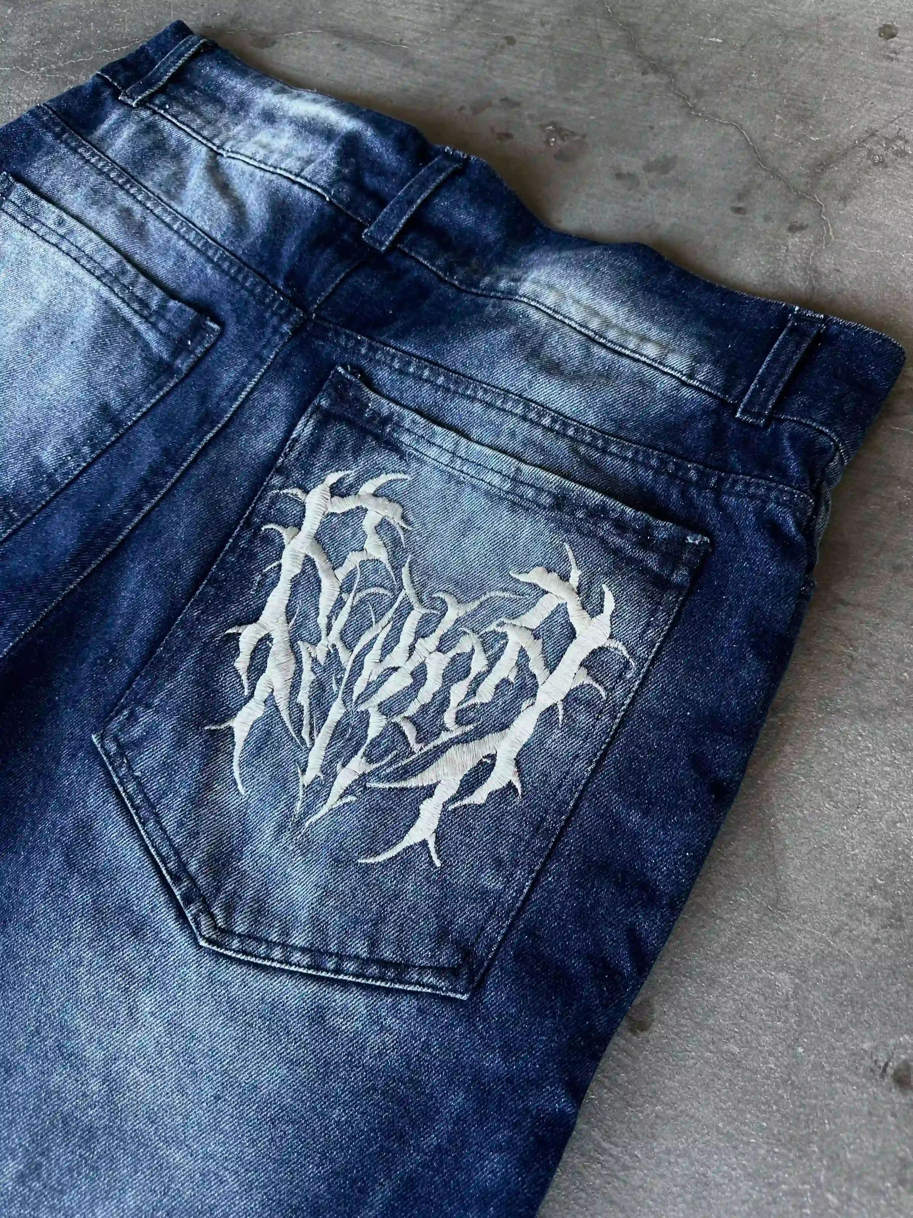 "Phantom Troupe" Jorts (Blue)-IYAMIUIO