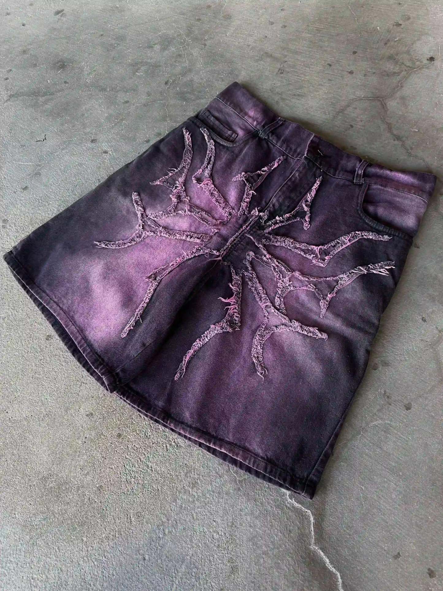 "Phantom Troupe" Jorts (Purple)-IYAMIUIO
