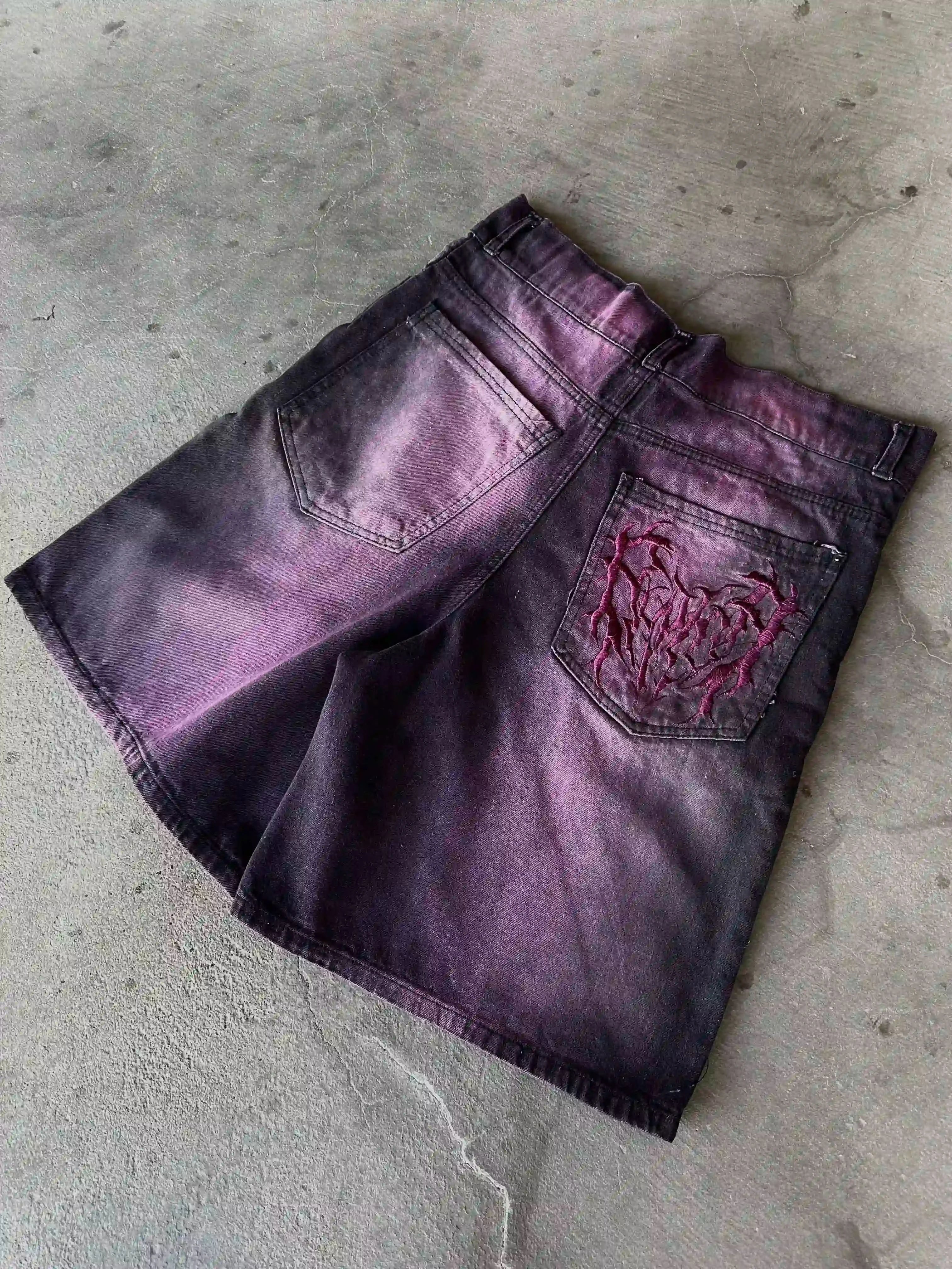 "Phantom Troupe" Jorts (Purple)-IYAMIUIO