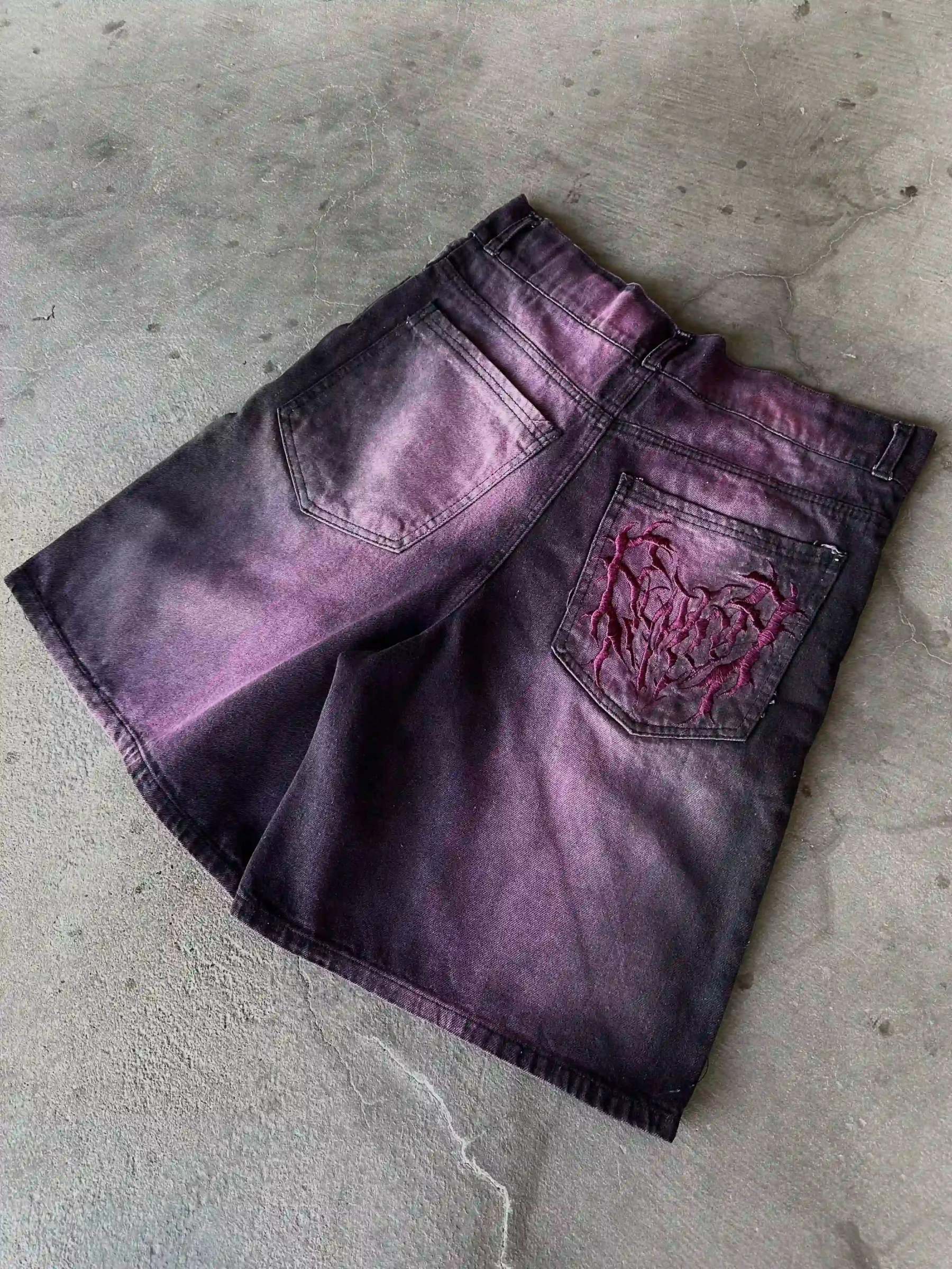 "Phantom Troupe" Jorts (Purple)-IYAMIUIO