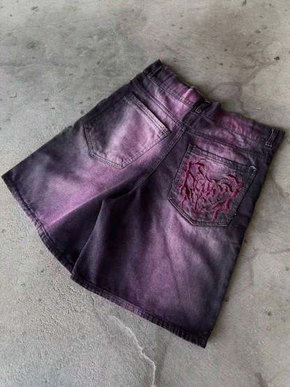 "Phantom Troupe" Jorts (Purple)-IYAMIUIO