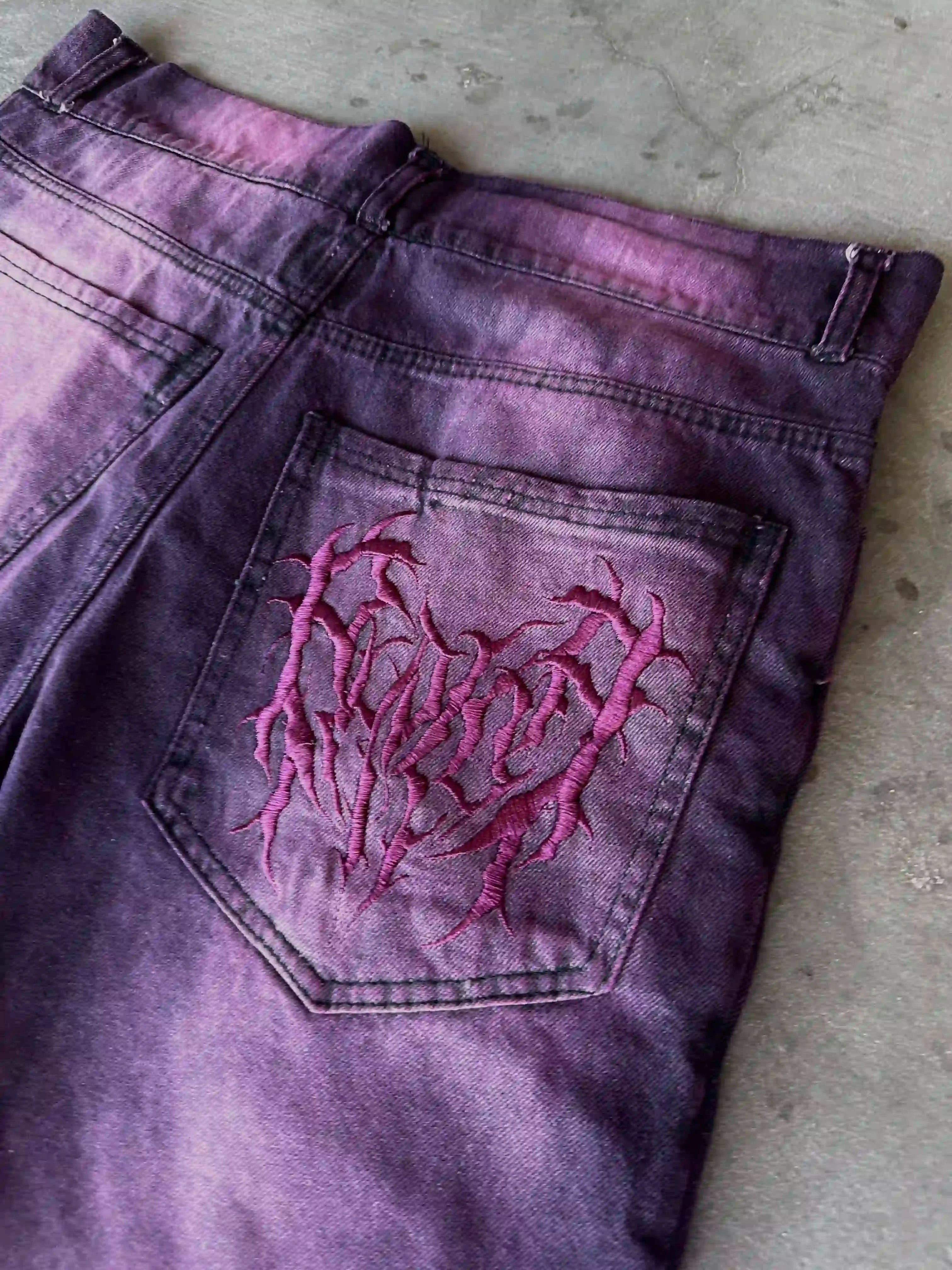 "Phantom Troupe" Jorts (Purple)-IYAMIUIO
