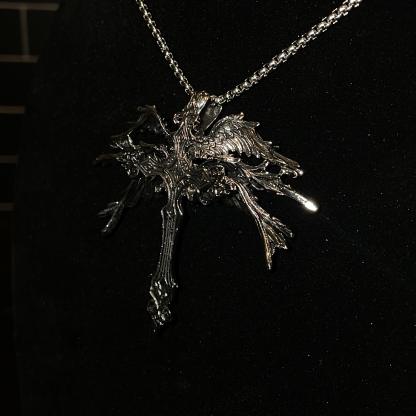 "Angelic Cross Necklace"-IYAMIUIO