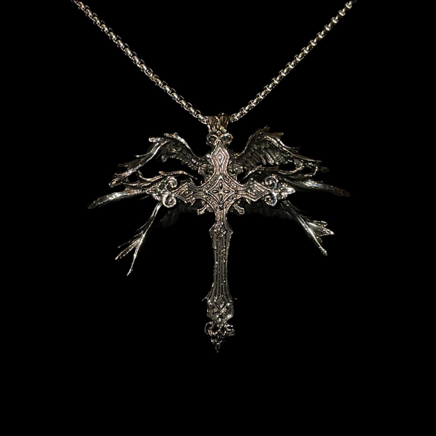 "Angelic Cross Necklace"-IYAMIUIO