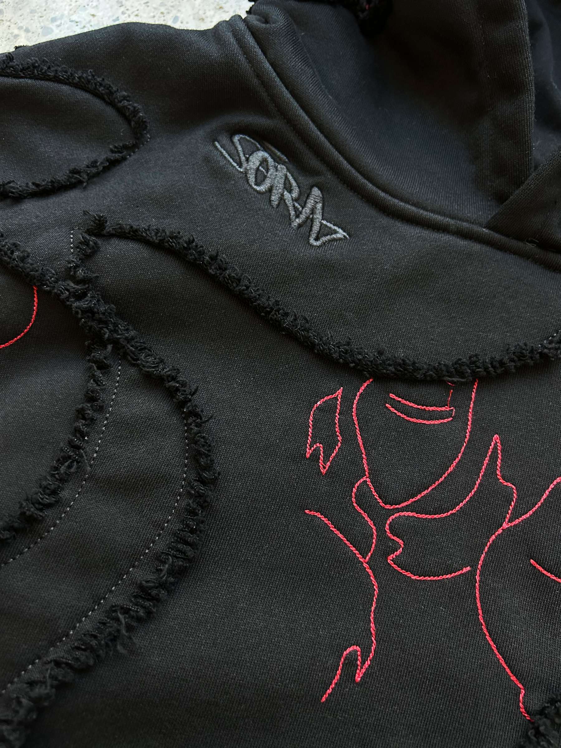 "LEVEL UP" Hoodie Black-IYAMIUIO