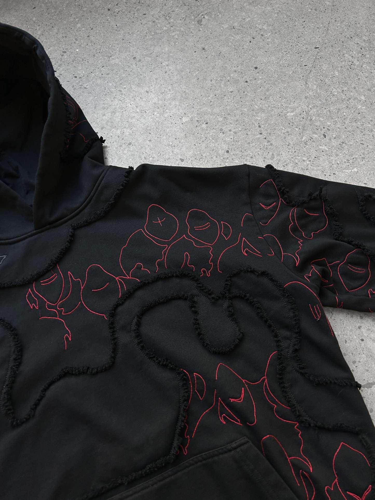"LEVEL UP" Hoodie Black-IYAMIUIO